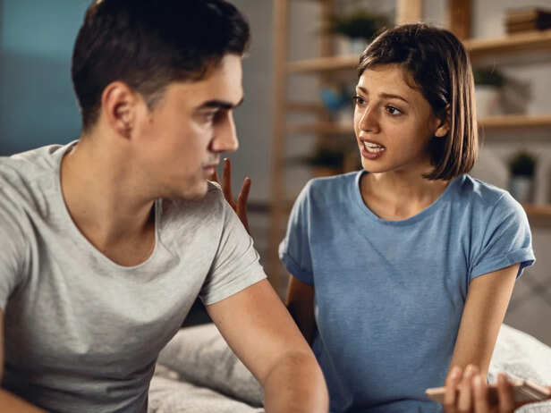 Couple Having a Difficult Conversation​