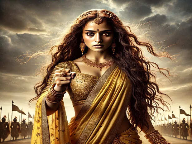 Draupadi Outside Hastinap