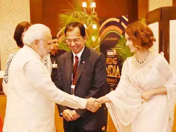 Kangana Ranaut and PM Modi