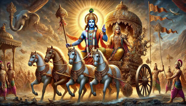 Krishna and Arjuna