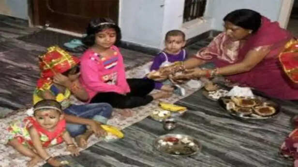 kanya pujan navratri trad
