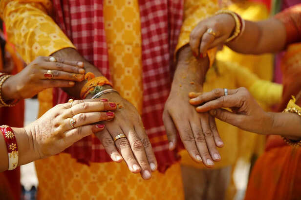 Haldi groom