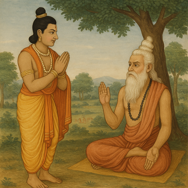 Mandhata Meets Angira