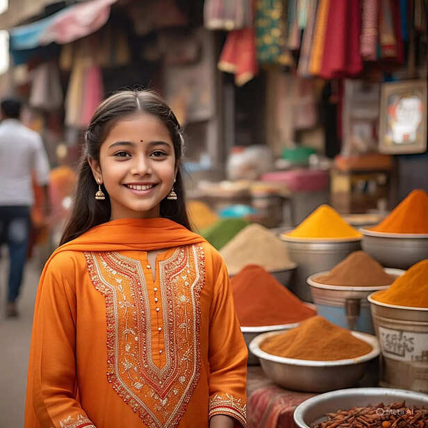 Girl smiling