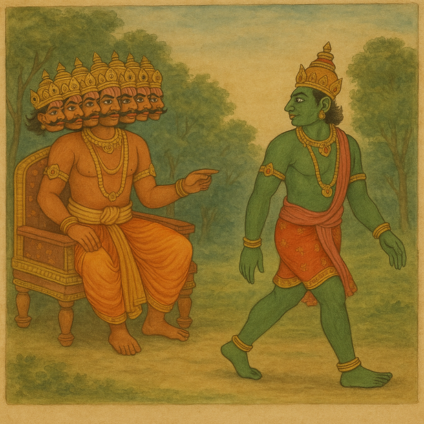 Vibhishan walking away fr