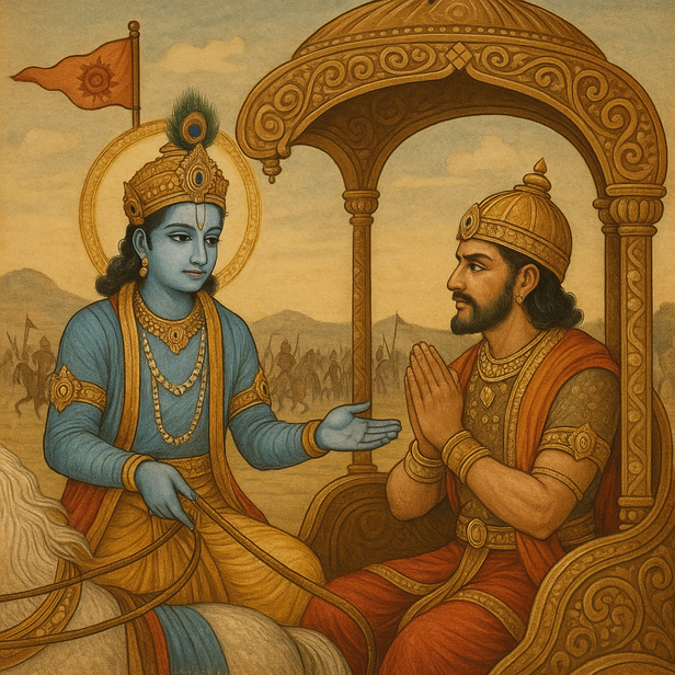 Krishna and Arjuna