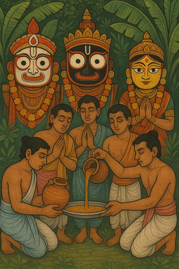 Adhara Pana Ceremony