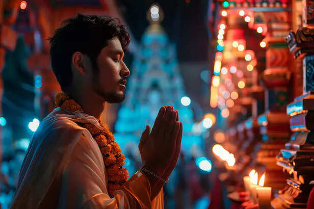 Man offering prayer