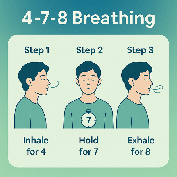 The 4-7-8 breathing techn