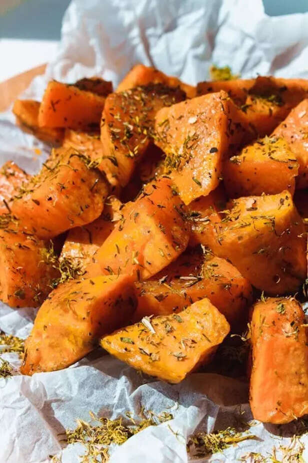Sweet potato chaat