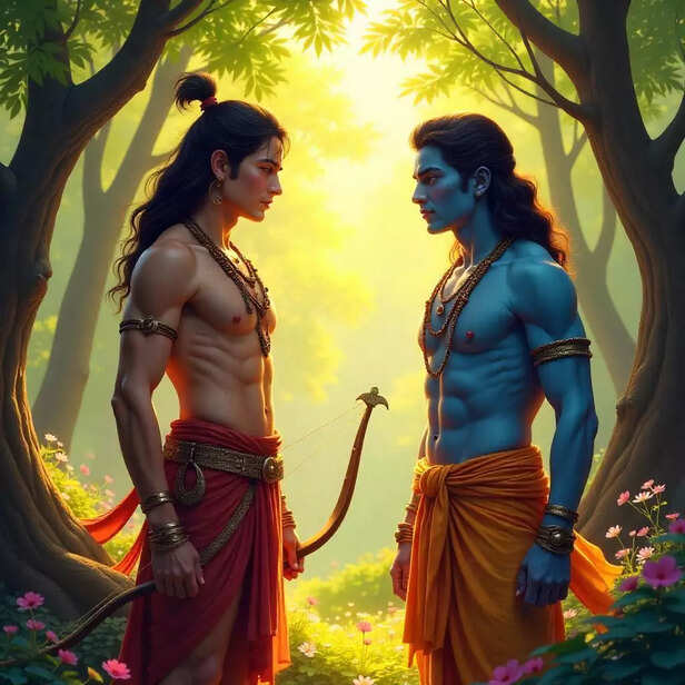 Arjuna And Krishna