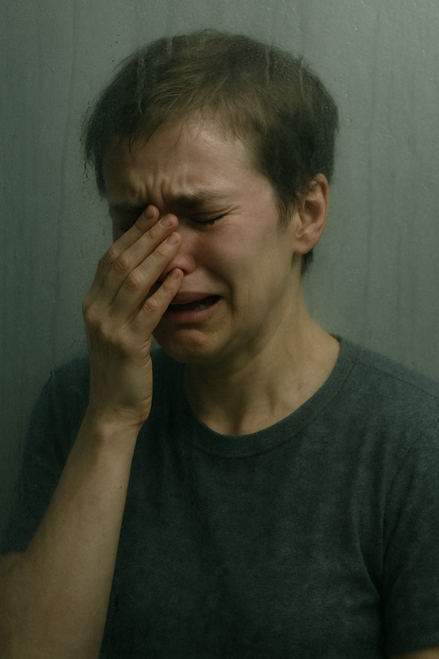 Crying behind walls
