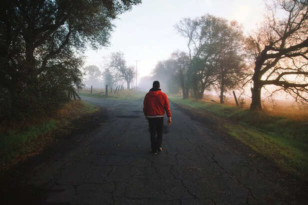 Solitude in a walk