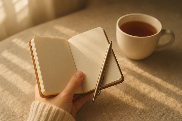 Morning journal writing