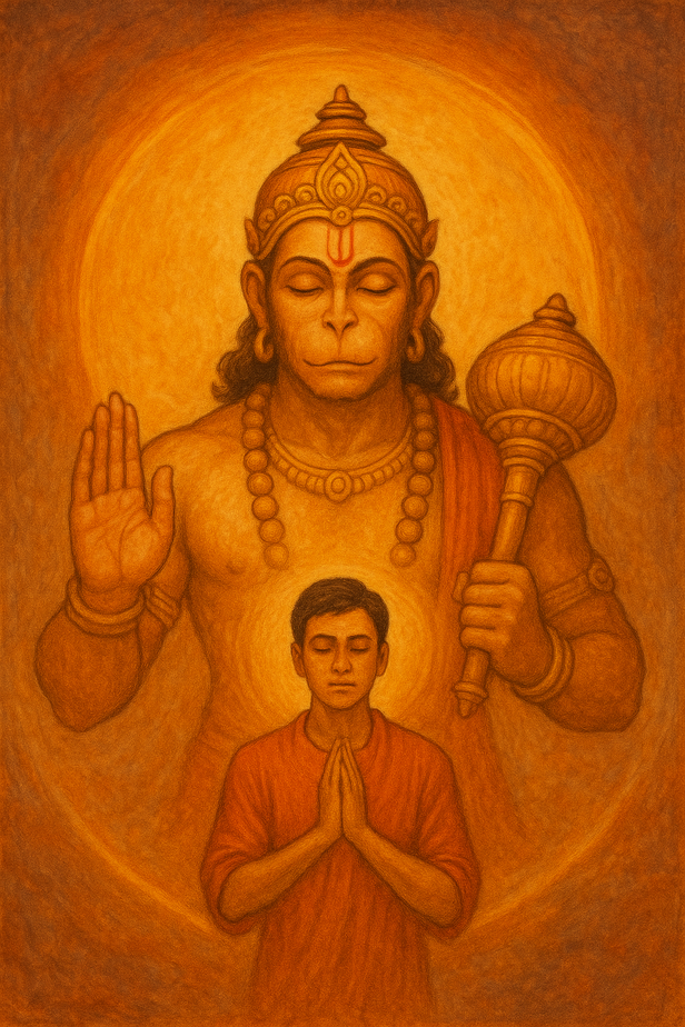 Lord Hanuman protecting h