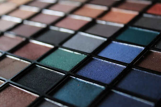 Blue eyeshadow