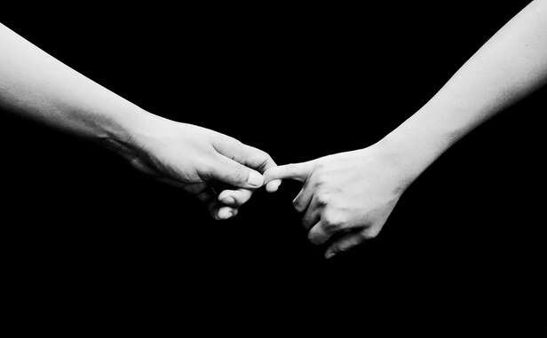 Holding hands