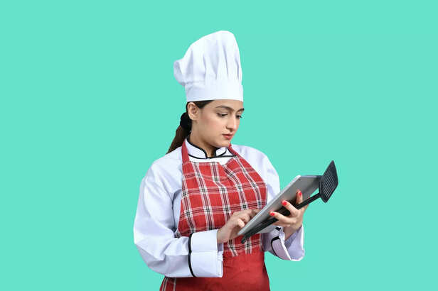 Woman looking at a WhatsA