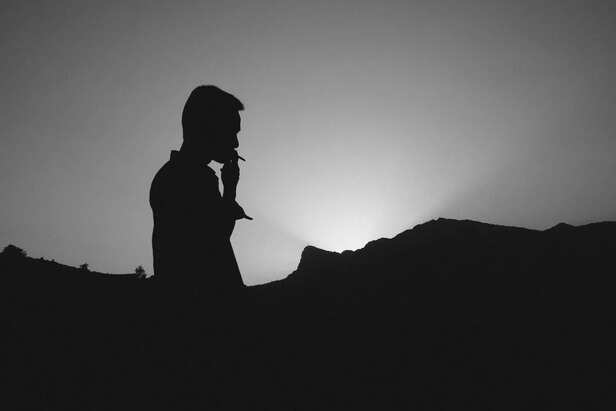 Person In Silhouette